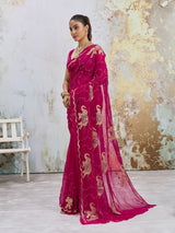 KcPc New Beautiful Designer Chiffon Saree with Timeless Festive EleganceDWA