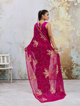 KcPc New Beautiful Designer Chiffon Saree with Timeless Festive EleganceDWA