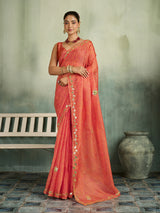 KcPc New Latest Kota doria Leheriya Style With Gotapatti Work Saree MHS
