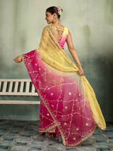 KcPc Traditional Georgette Saree with Beautiful Gotapatti Work MHS