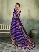 KcPc Traditional Kalamkari Pure Silk Saree with Thread WorkBRC