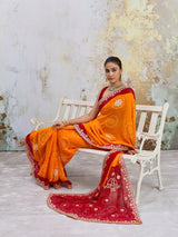 KcPc New Collection of Premium Bandhani Sarees for Every Celebration SANJU