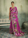 KcPc Beautiful Pure Silk Kalamkari Style Saree with Thread WorkBRC
