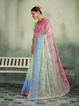 KcPc Georgette Traditional Saree with Gotapatti Work MHS
