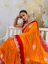 KcPc New Collection of Premium Bandhani Sarees for Every Celebration SANJU