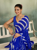 KcPc New Beautiful Chiffon Saree with Classic Leheriya PatternSUL