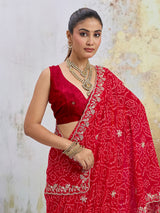 KcPc Traditional Bandhani Sarees for Festive CelebrationsBAL
