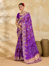 Buy Gaji Silk Saree With Bandhani Style Gota Patti Work KcPc 