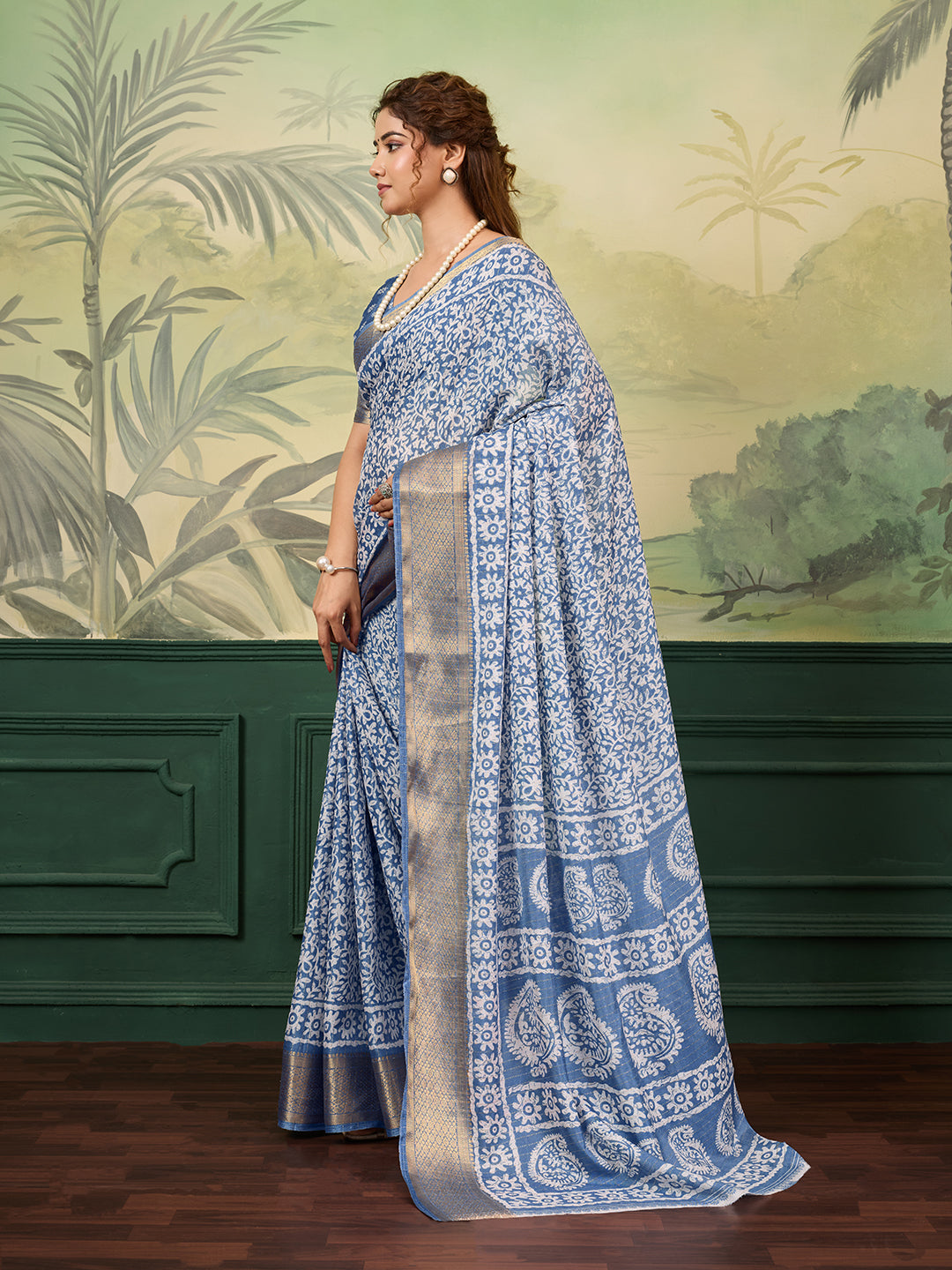Buy Printed Style With Zari border