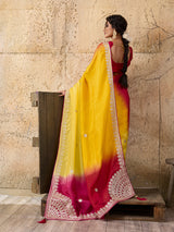 Buy New Designer Saree with Traditional Gotapatti Work KcPc