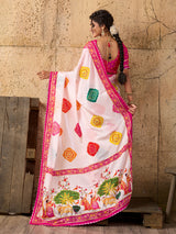 Buy Elegant Kalamkari Style Saree With Festive Special KcPc