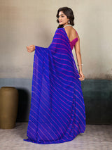 Buy New Chiffon Leheriya Style With Casual Wear Saree
