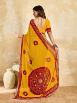 Buy Bandhani Saree with Gotapatti Work Kcpc Image