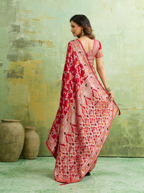  Silk With Zari Weaving Saree under 2000