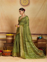 KcPc Luxury Cotton Silk Festive Wear Zig Zag SareeSTL
