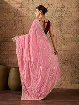 KcPc Chinon Silk Traditional Saree with Gota Patti WorkSFS