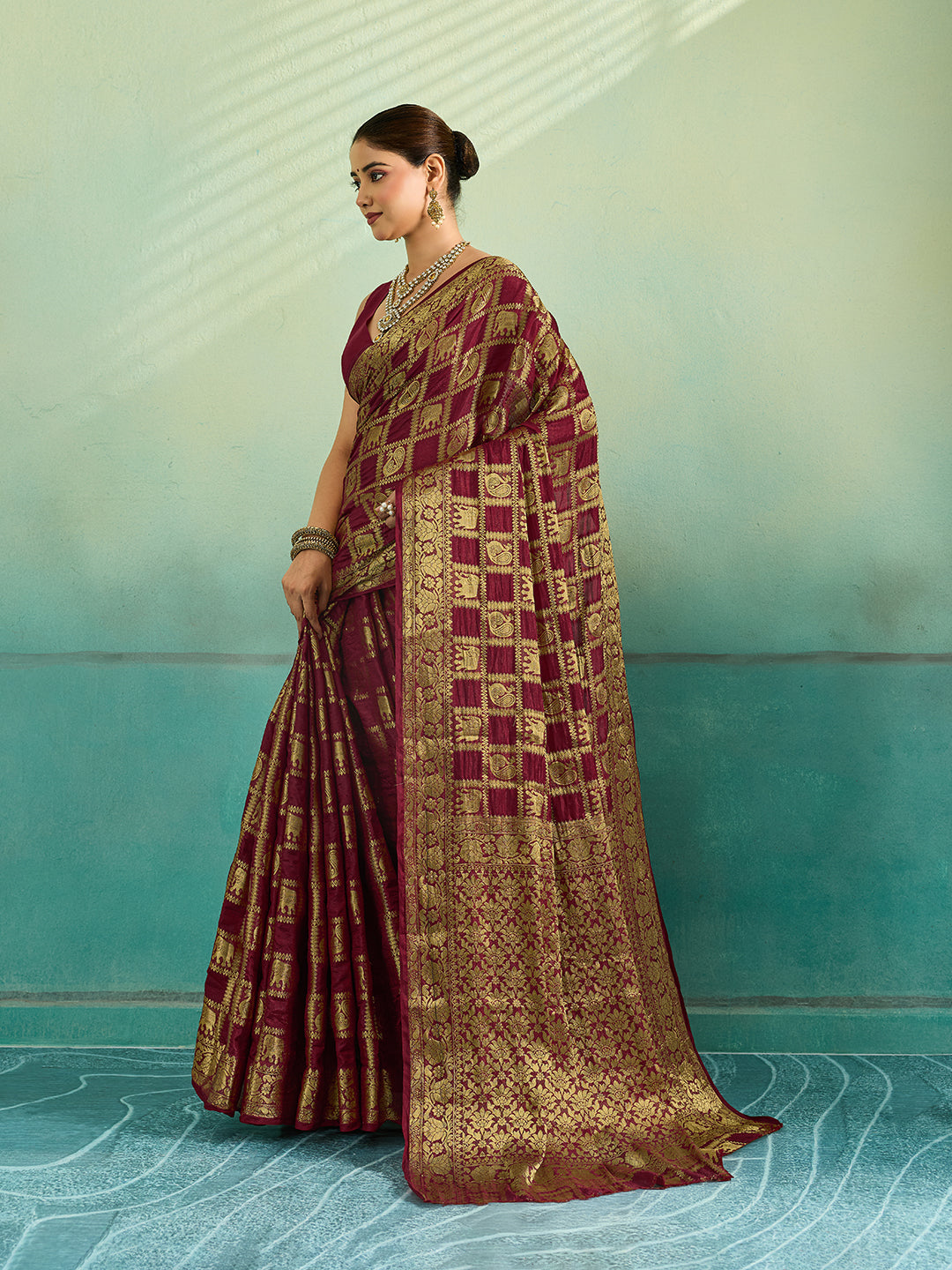 Buy Banarasi Saree With Festivel Wear