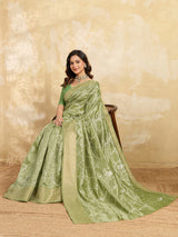 KcPc New Cotton Silk Gotapatti Work SareePista SWA