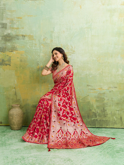  Silk With Zari Weaving Saree under 2000