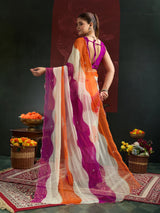 KcPc Premium Chiffon Saree with Cutdana Work SHCR
