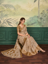 Buy Printed Style With Zari border Saree