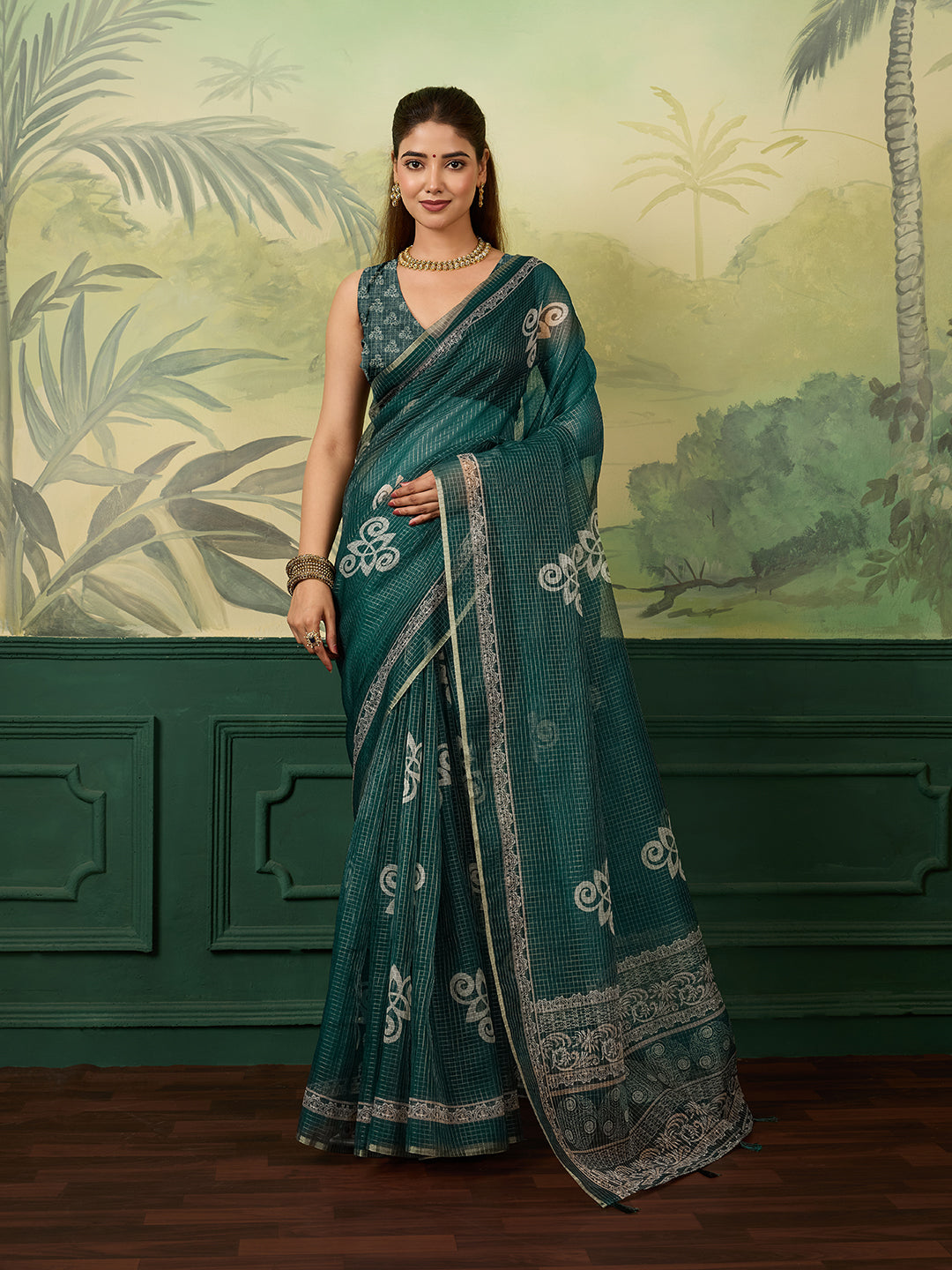 Buy Bandhani Saree With Casual Wear