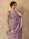 Buy Ajrakh style With Ajrakh HandPrint Work Saree