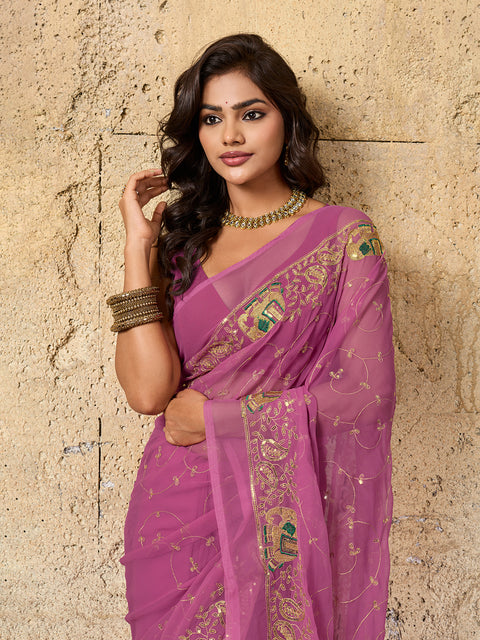 KcPc Special New Classic Traditional Saree in Soft Georgette Fabric  JAY