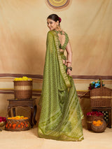 KcPc Luxury Cotton Silk Festive Wear Zig Zag SareeSTL
