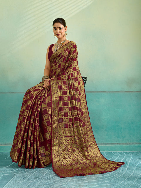 Buy Banarasi Saree With Festivel Wear