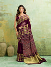 Buy Ajrakh Style Saree With Festive Wear Kcpc