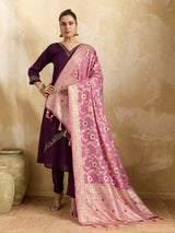 KcPc Premium Banarasi Style Dola Silk Dupatta SACR