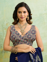 KcPc New Kalindi Style Crepe Silk Saree with Blouse Elegant Casual Wear Drape APL