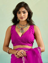 KcPc New Beautiful Chiffon Bollywood Style Gotapatti Work Saree MHS