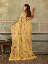 KcPc New Classic Printed Cotton Silk Saree for Daily Casual Wear STL