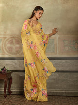 KcPc New Classic Printed Cotton Silk Saree for Daily Casual Wear STL