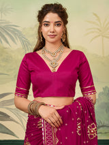 Buy Bandhani Saree With Gotapatti Work