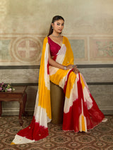 KcPc New Premium Faag Style Saree with Rich Cutdana Work and Ethnic Elegance SHCR