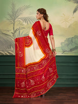  Buy New Premium Saree with Beautiful Gotapatti Detailing KcPc