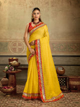 KcPc New Classic Banarasi Style Kota Doria Saree with Blouse SWA