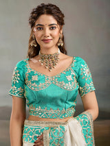 Buy New Designer Saree with Traditional Gotapatti Work KcPc