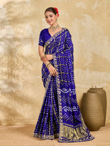 Buy New Royal Ghatchola Style Saree with Gota Patti Work KcPc