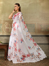 KcPc New Casual Elegance Cotton Silk Printed Saree with Blouse STL