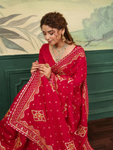 KcPc New Classic Modal Silk Saree with Traditional Gota Patti Embellishment GAN