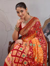 Traditional Royal Meenakari Pure Khaddi Georgette Saree for Women 1