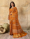 Buy Ajrakh saree With Traditional Wear Kcpc