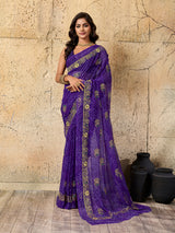 Buy latest Royal Bandhani Georgette Saree With Wedding Wear