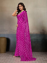 Buy New Chiffon Leheriya Style With Casual Wear Saree