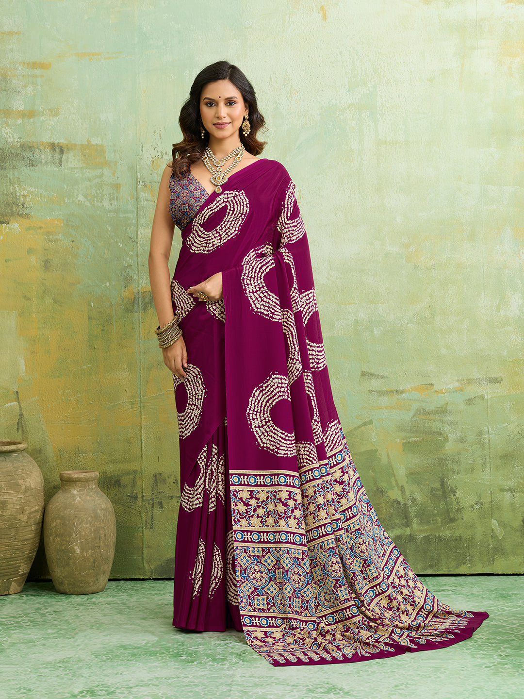 KcPc New Graceful Kalindi Crepe Silk Saree Perfect for Daily and Office Wear APL