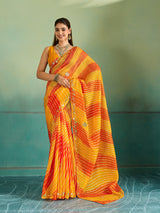 Buy Leheriya Style With Gotapatti Work Saree